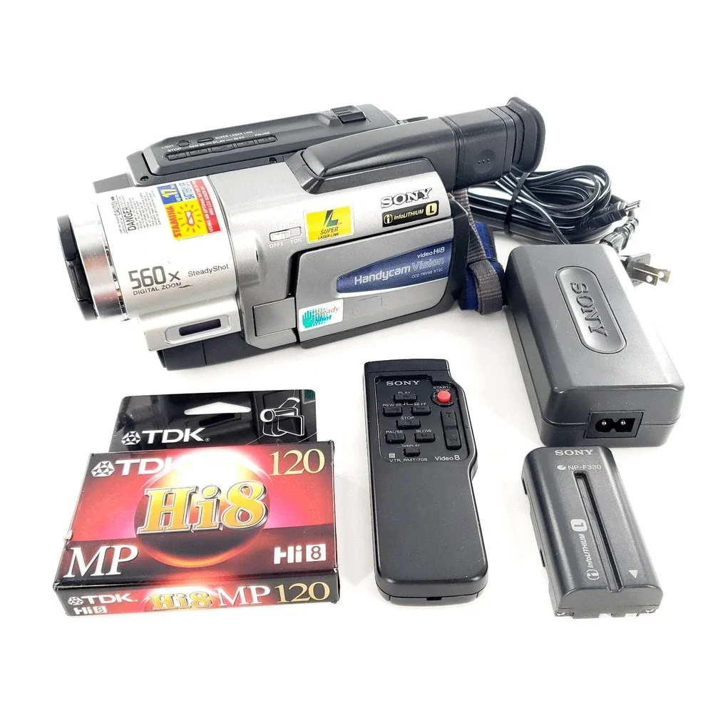 Sony Handycam CCD-TRV98 Video8 Hi-8 Camcorder w/ Battery, Charger, Tape Tested